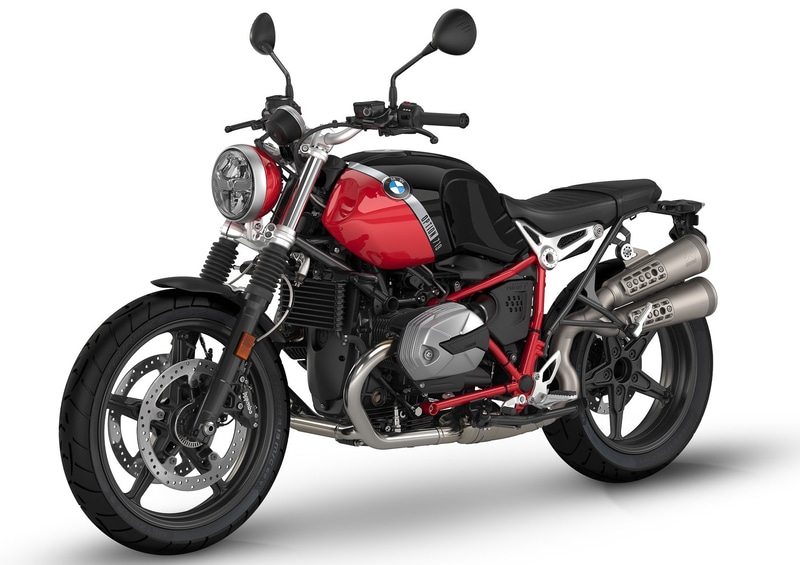 R nineT Scramble　Option 719 ブラック・ストーム・メタリック／レーシング・レッド（＋7万円）