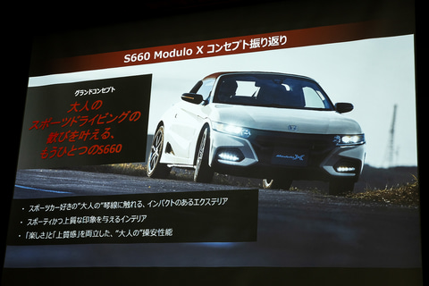 ホンダ、「S660」最後の特別仕様車「Modulo X Version Z」説明会。当時