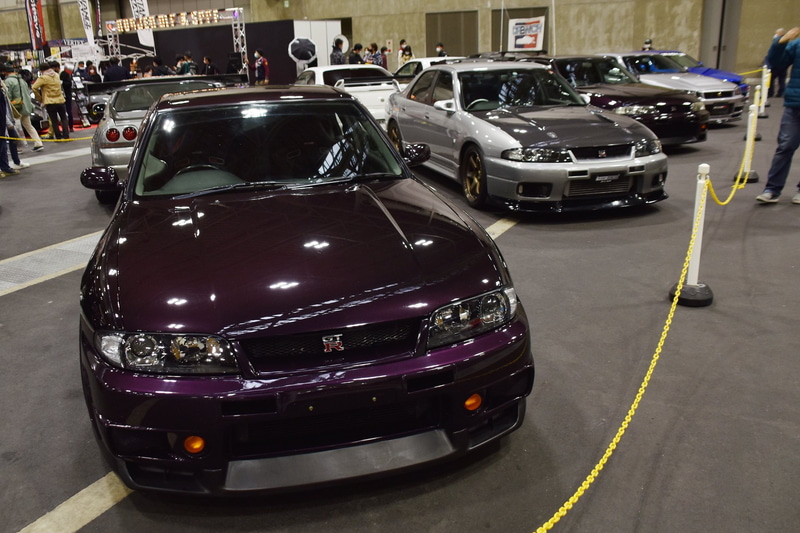 NSXやスカイラインのオーナーズクラブも出展。今回は屋外ではなく、屋内展示となってより見やすい環境となった
