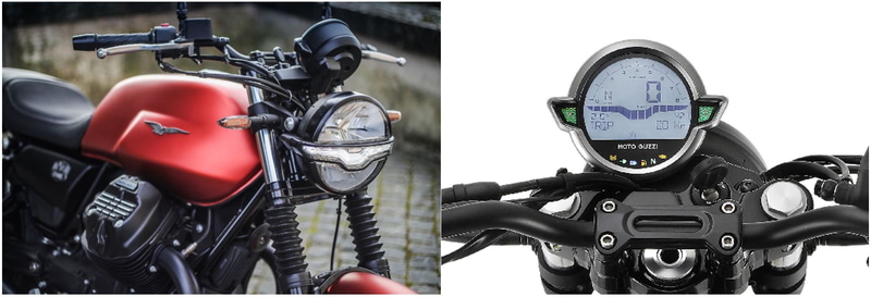 新型LEDヘッドライトとシングルメーター