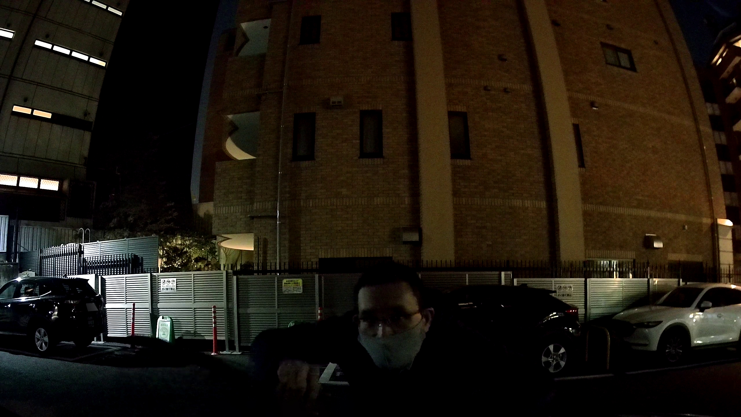 同じ場所をVREC-DH300Dのフロントカメラで録画したときの映像