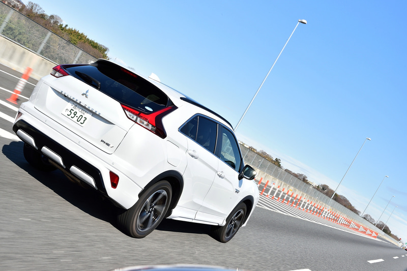 十分な充電量で帰路についたエクリプス クロス PHEVはガソリン消費は非常に少なかった