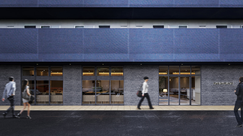 14台分の駐車場を完備。駐輪場も用意されている