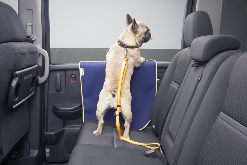 傷などを防ぐ「ペットドアライニングカバー」（使用イメージ）