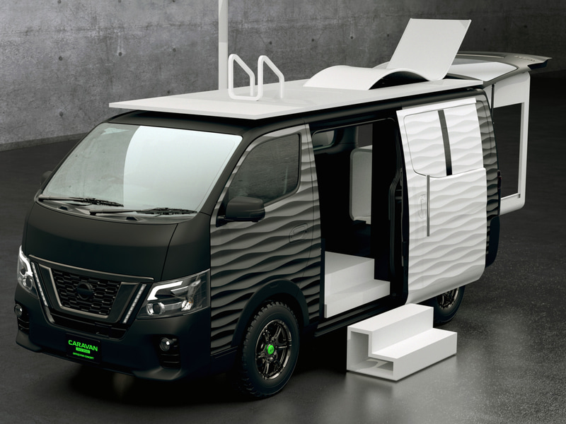 「NV350キャラバン」をカスタマイズした「NV350 CARAVAN OFFICE POD CONCEPT」