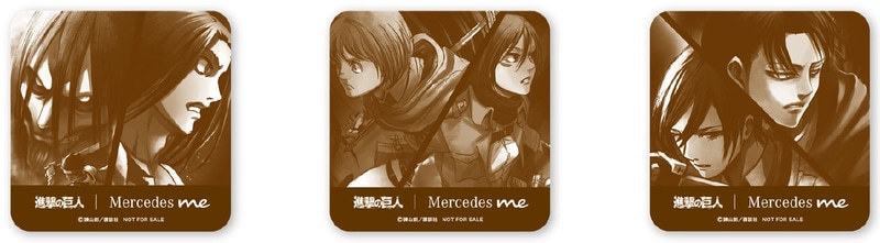 ケーキやドリンクを注文するとランダムについてくるコースター（全3種類）