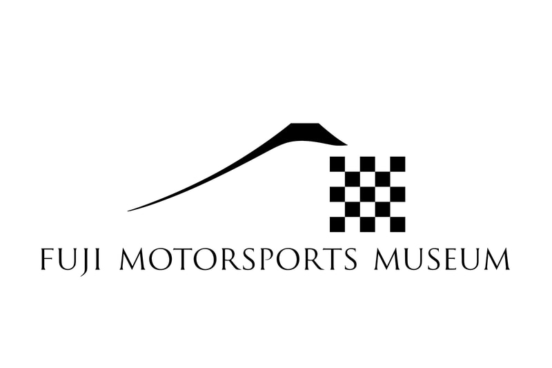 FUJI MOTORSPORTS MUSEUMのロゴデザイン。普遍的で歴史ある富士とチェッカーフラッグをモチーフに、モータースポーツの持つダイナミズムと精緻さをイメージ