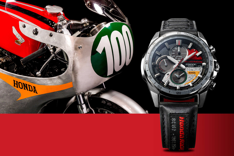 EDIFICEとHonda Racingのコラボレーションモデル第5弾「EQW-A2000HR」は、「RC162」がモチーフ