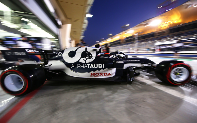 F1予選デビュー戦で予選13位となった角田裕毅選手（22号車 アルファタウリ・ホンダ）　（C）Getty Images / Red Bull Content Pool