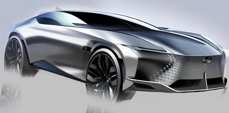 LF-Z Electrified デザインスケッチ