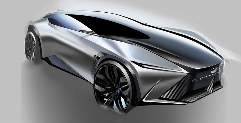 LF-Z Electrified デザインスケッチ