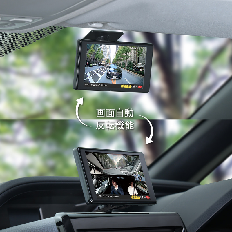 自動反転機能搭載モニター