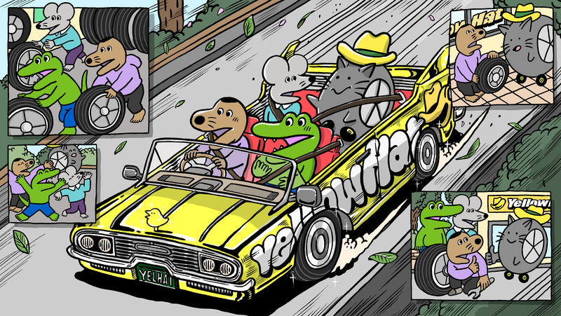 投稿イメージ「100日前のタイヤ交換で仲間とドライブ」