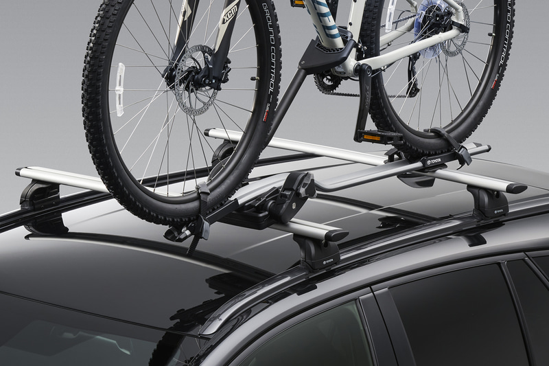 販売店装着オプションのサイクルアタッチメント、システムラック・ベースラック（ルーフオンタイプ）