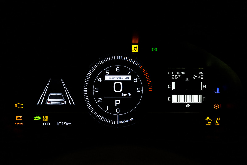 7インチ液晶を採用したメーターパネル