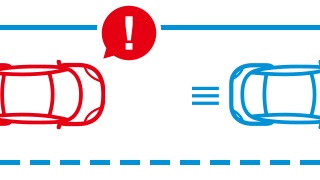 前方車発進警告