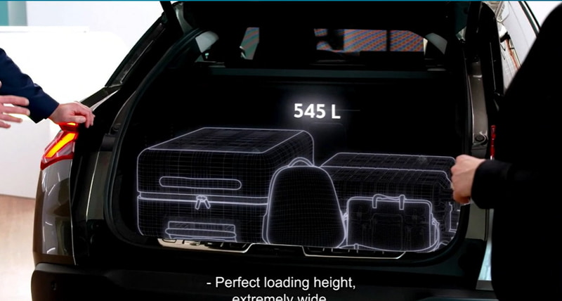 ラゲッジルームの容量は545L～1640L