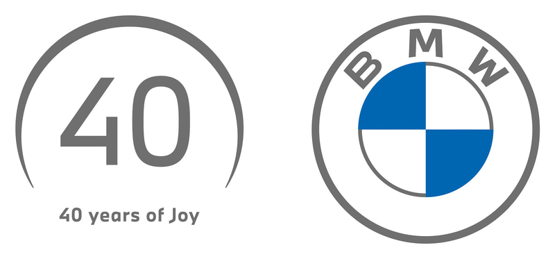 BMW日本法人は2021年に会社設立から40周年を迎えることを記念し、40年の歴史と未来へ向かって進んでいくという意図が込められた限定ロゴを制作。ロゴの円弧は日本を象徴する太陽をモチーフに、BMWのエンブレムロゴも意識しつつ、日の出を表現している