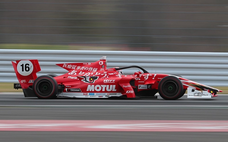 開幕戦でポール・トゥ・ウィンを決めた野尻智紀選手（チーム・ムゲン）