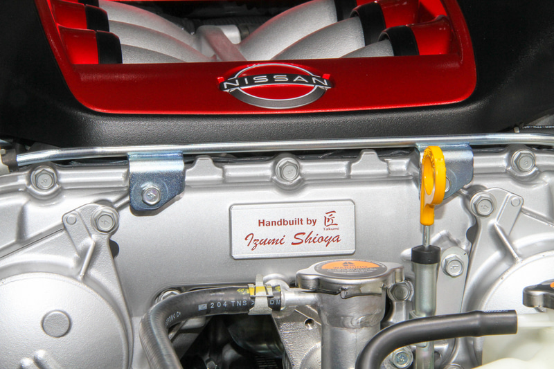 GT-R NISMO Special editionでは「匠」のネームプレートの文字色が赤くなる