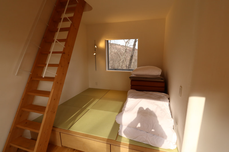 個室棟では1階が就寝場所になる