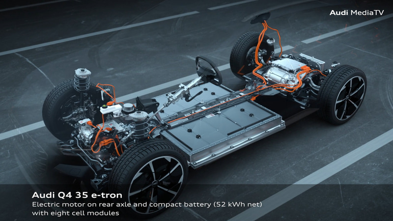 Q4 30 e-tronはリアにモーターで52kWh