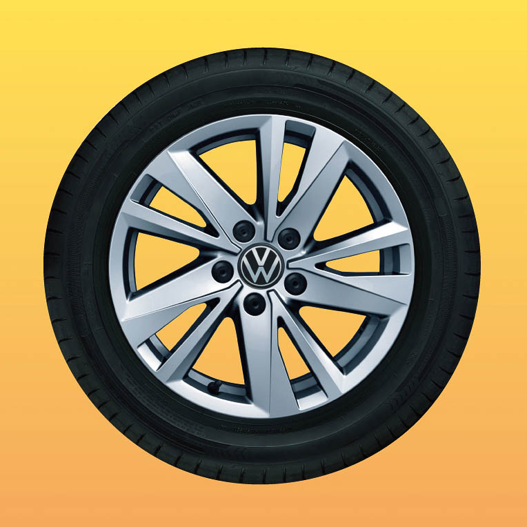 TDI Comfortlineに標準装備、TSI Comfortlineにオプション設定される16インチアルミホイール