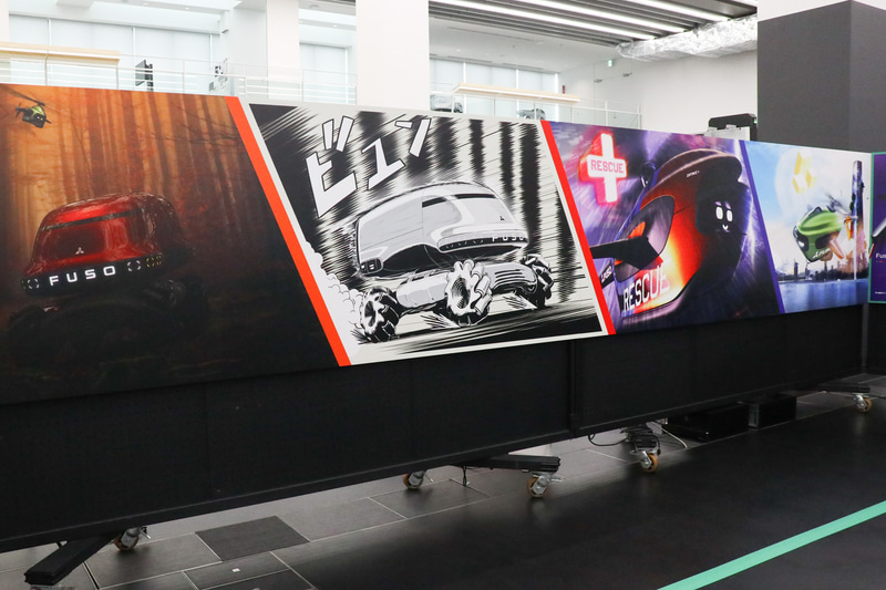 「Vision I.RQ」の活躍の様子をイメージ化した。コミック調のものある