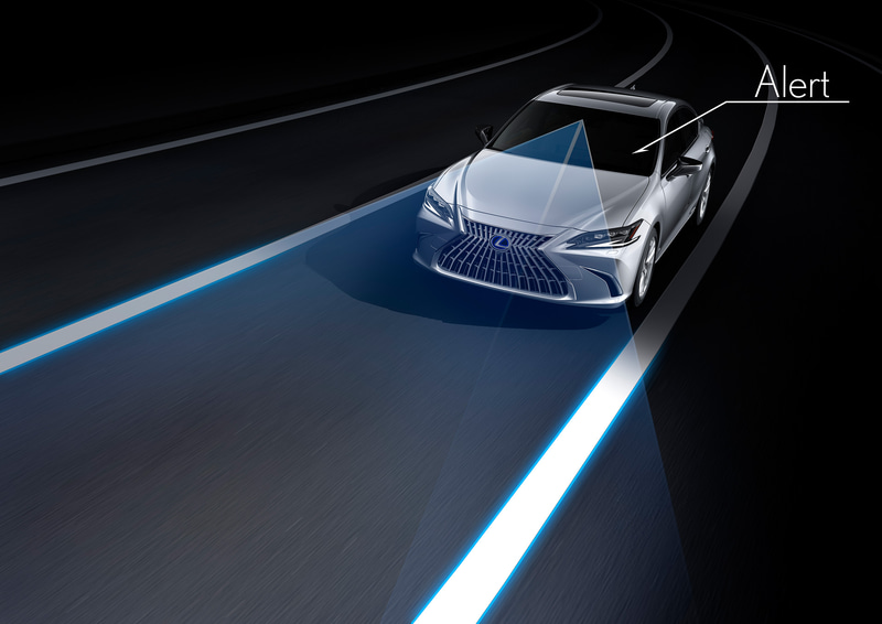 同一車線内中央を走行できるよう操舵を支援する高度運転支援機能「レーントレーシングアシスト」の車線認識にAI技術を活用することで支援範囲を拡大し、よりスムーズで途切れにくい操舵支援を実現