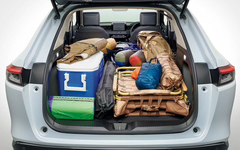 豊富な荷室アレンジパターン