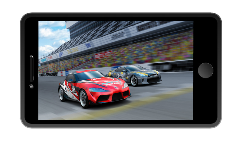 アプリのCG映像がレース内容と連動