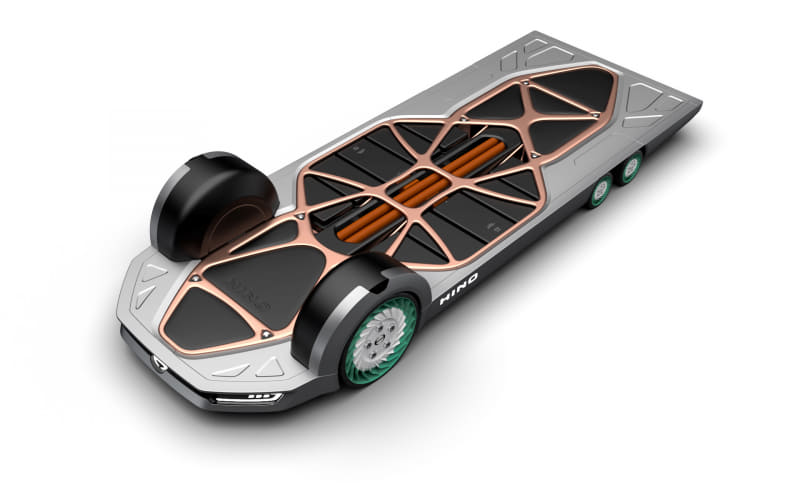 2019年の東京モーターショーに日野が出展した「FlatFormer」