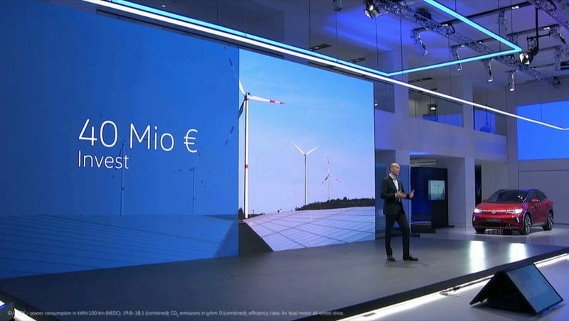 再生エネルギー発電所の拡張に4000億ユーロの投資を行なう