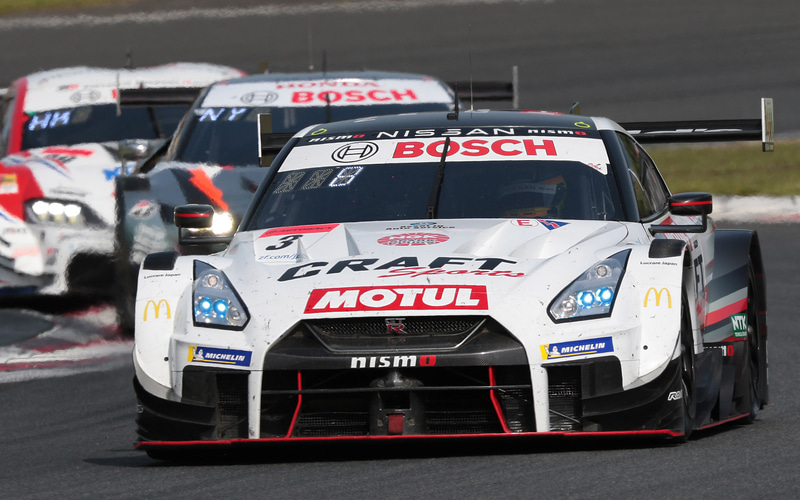 ニッサン勢の最上位は3号車 CRAFTSPORTS MOTUL GT-R（平手晃平/千代勝正組、MI）