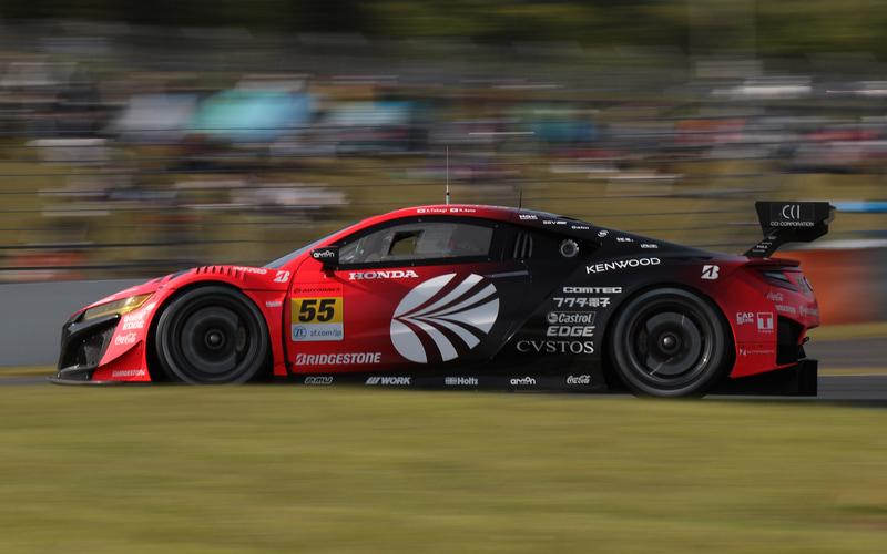 3位に入った55号車 ARTA NSX GT3（高木真一/佐藤蓮組、BS）