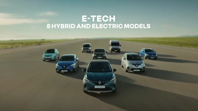 ルノーの電動化ブランド「E-TECH」のモデルは既に8モデルになっている