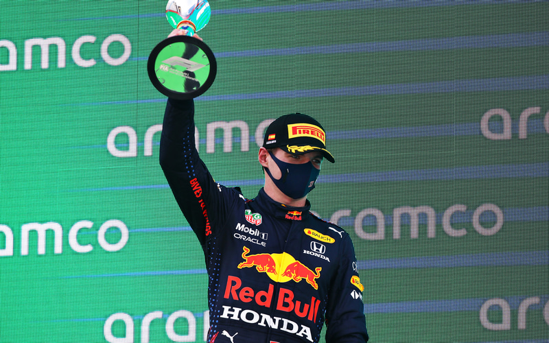 フェルスタッペン選手が2位表彰台を獲得 ⒸGetty Images / Red Bull Content Pool