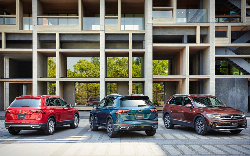 新型ティグアンでは「Active」「Elegance」「R-Line」の3グレード展開に