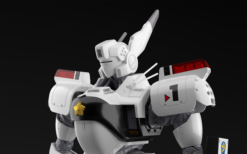 頭部シャッター、リトラクタブルパトランプは差し替えで開閉を再現