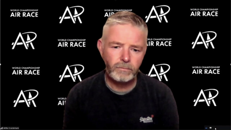 エアレース世界選手権の競技統括であるウィリー・クルークシャンク氏