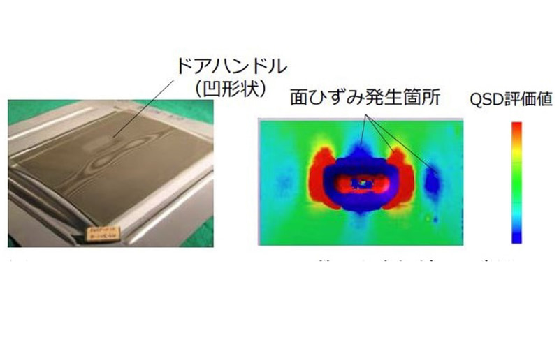 NSafe-QSDによる面ひずみ発生領域の可視化