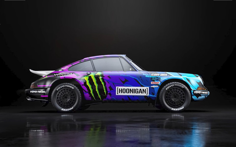 イーストアフリカン・サファリ・クラシック・ラリーに参戦するポルシェ 911