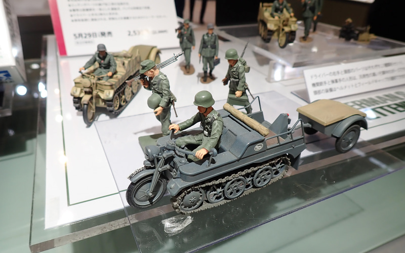 同時に展示してあったMM No.29のケッテンクラート。今の目から見ても十分精密感が高い。うなだれた兵士が哀愁を誘う