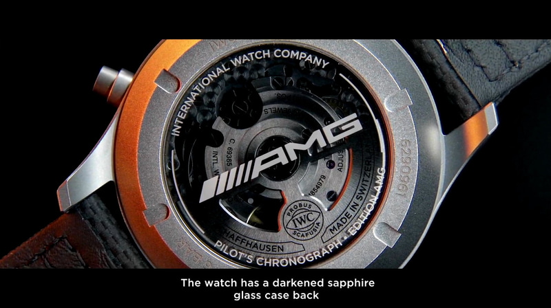 オンライン会見で紹介されたPilot's Watch Chronograph Edition“AMG”