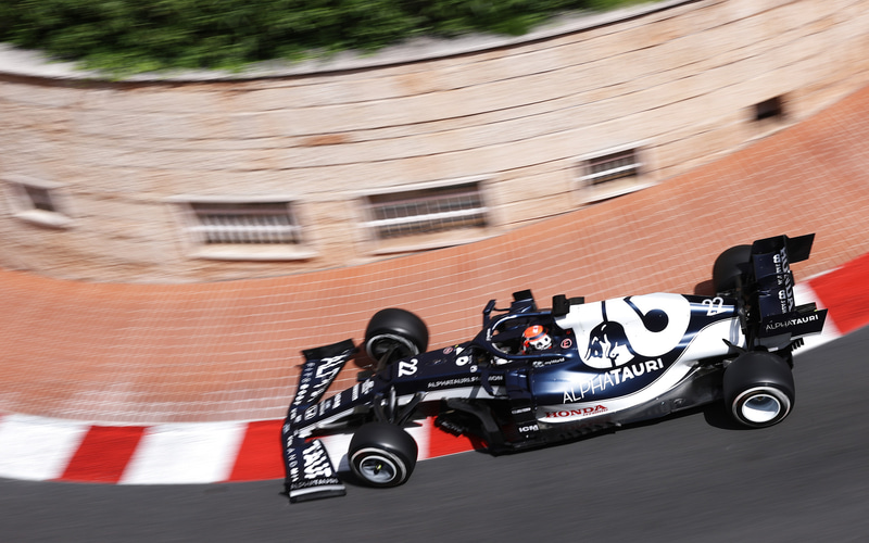 レースを完走したアルファタウリ・ホンダの角田裕毅選手（C）Getty Images / Red Bull Content Pool