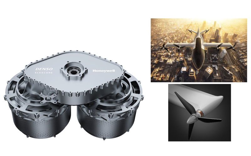 ハネウェルとの共同開発品であるEPU（両翼のプロペラ部に搭載）