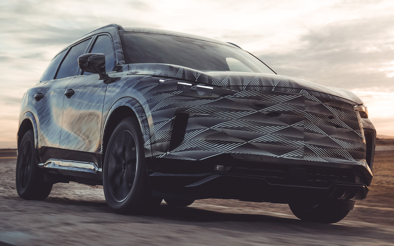 新型QX60のテスト車両