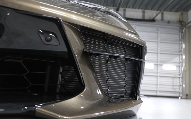 フロント左側ラジエータ