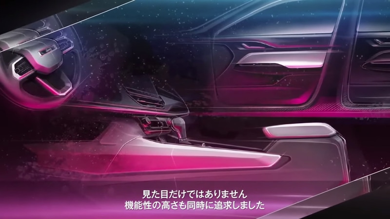新しいジープ・コンパスのインテリアスケッチ
