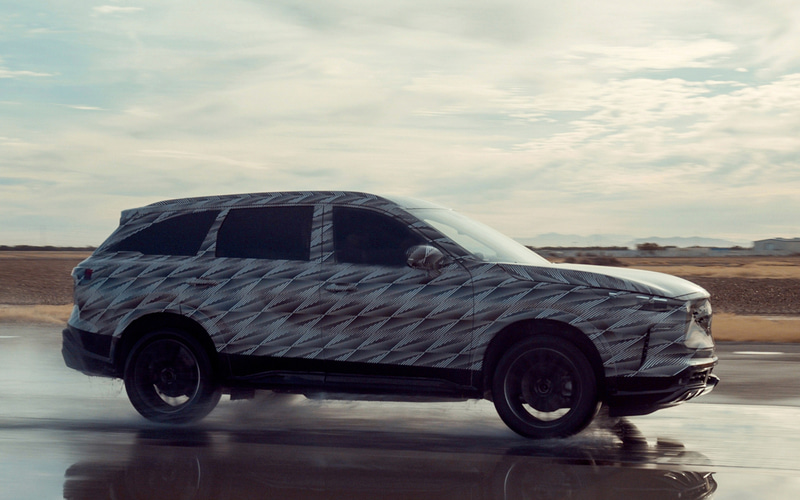 新型QX60のテスト車両